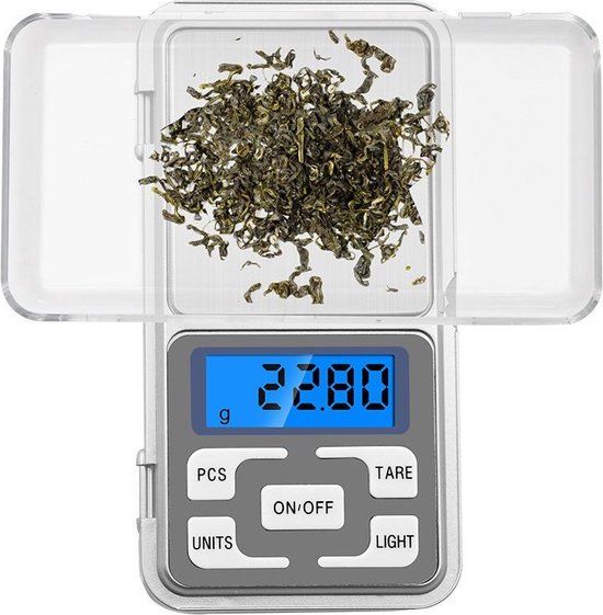 Mini Digitale Weegschaal - 200g x 0.01g - Zilver