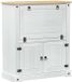 vidaXL Wijnkast Wit 97 x 45 x 114 cm Massief Grenenhout