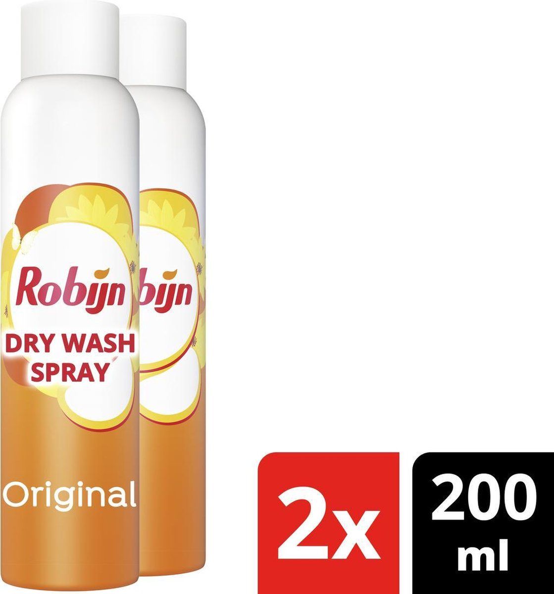 Robijn Original Dry Wash Spray - 2 x 200 ml - Voordeelverpakking