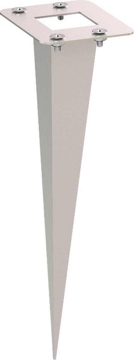 ABC-LED RVS grondspies - 18cm - Zilverkleurig - Met montagemateriaal