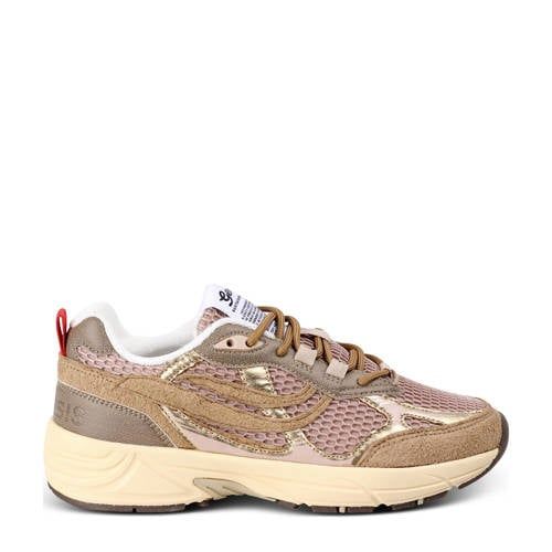 Genesis G-Eco`99 Embo chunky sneakers beige/roze/goud
