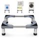 Lave-linge - Réglable 43-63 cm - Hauteur 13-16 cm - Acier inoxydable - Jusqu'à 150 kg