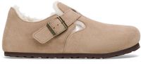 Birkenstock LONDON SHEARLING SUEDE LEATHER - Pantoufles femme Pantoufles homme - Taupe - Taille 38