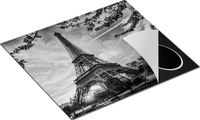 Chefcare Inductie Beschermer Eiffeltoren Zwart Wit 57,6x51,6 cm
