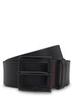 HUGO leren heren riem - zwart