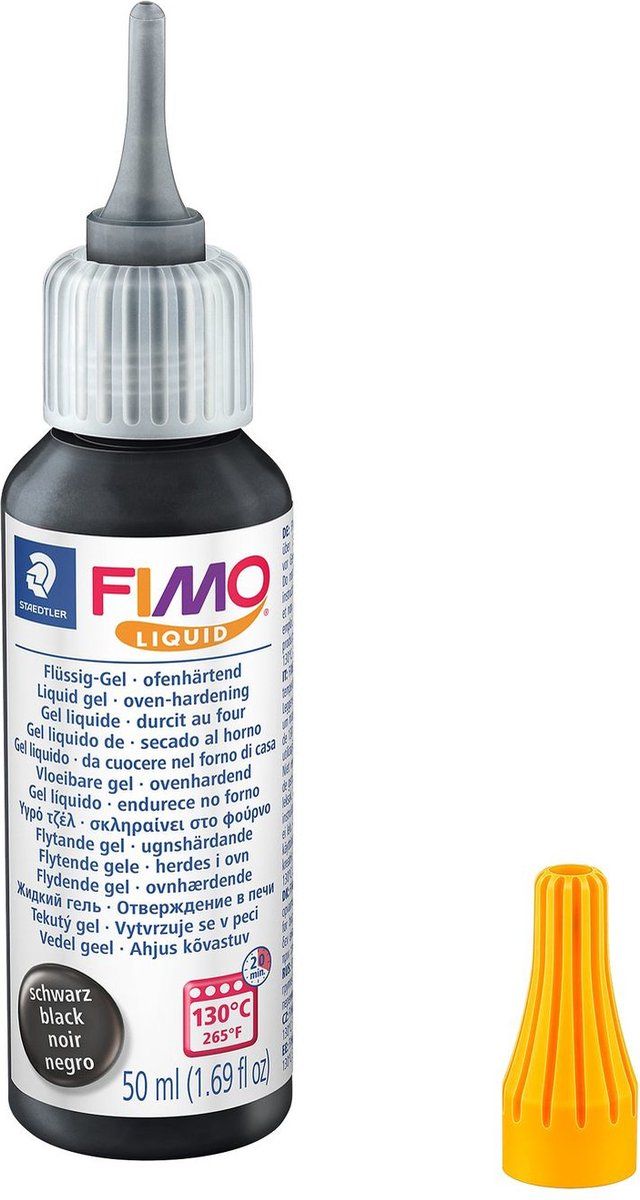 Staedtler Fimo Liquid Ovenhardende Deco Gel - 50 ml - Zwart