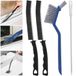 Brosse de nettoyage pour joints - Poils durs - 3-en-1 - Lot de 4 pièces - Brosse de nettoyage pour joints