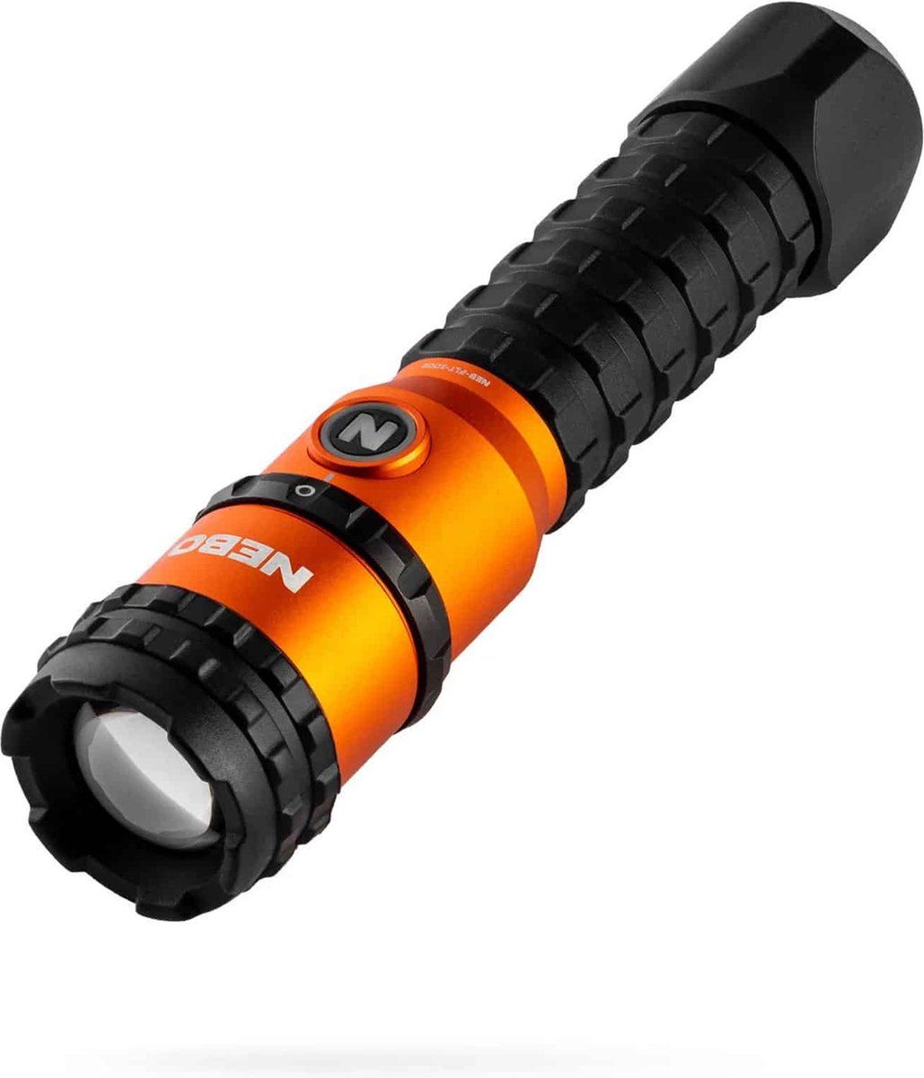 Nebo Master Series FL3000 Rugged Rechargeable Flashlight - Zwart