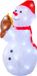Lumineo Bonhomme de neige LED l18b28h37 cm blanc/blanc chaud