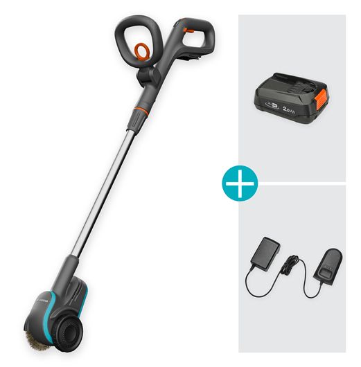 Gardena EasyWeed accu-onkruidborstel 1800/18V P4A - Gebruiksklare set