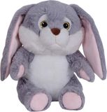 Sandy Peluche jouet peluche lapin gris avec oreilles tombantes de 24 cm