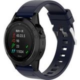 Strap-it Garmin Forerunner 945 Glänzendes Silikonarmband (Dunkel Blau)