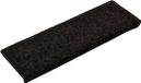 vidaXL Trapmatten 15 st 65x21x4 cm zwart rechthoekige rand