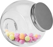 5Five Voorraadpot met deksel - glas - 16 x 16 cm - 1,5L - snoeppot - voedsel bewaren