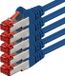 5x 1aTTack RJ-45 Cat6 SSTP 1m Blauw