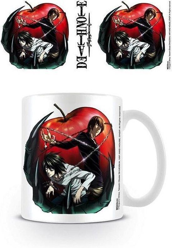 Death Note Apple Mok - Keramiek - Wit - 325 ml - Mok
