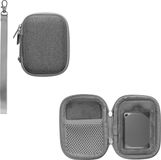 kwmobile Grijs Hard Shell Case met Ritssluiting voor Crucial X9 Pro / X10PRO / X6 / WD Elements SE 1T 2T