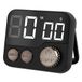 Digitale timer en stopwatch, keukentimer, elektronische eierwekker, 99:59 min countdown, multifunctionele timer, timer met lcd-display, luid alarm voor koken, douche, sportschool, klaslokaal