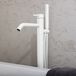 Hudson Reed Mitigeur baignoire douche îlot - Finition blanc - Design moderne - Commande unique - Elements