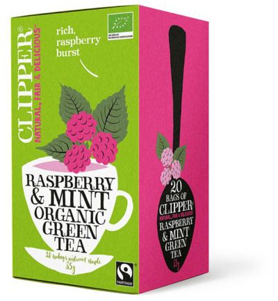 Clipper Framboos mint green tea 20 ST - 5021991939730
