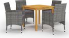 Prolenta Maison Exclusive Tuinset, 5-delig, grijs