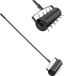 Latios Scarificateur manuel - 27 broches en fer - Poignée amovible - Pour sols et pelouses compactés - 435 x 235 x 1560 mm - Noir