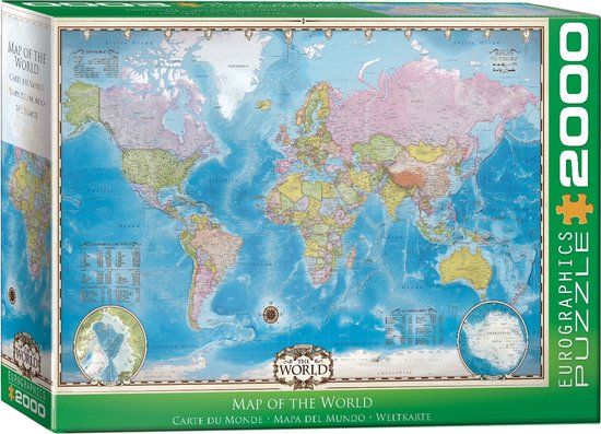 Eurographics Map of the World (2000) 1000 Piece Puzzle