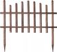 Bois bordure - Pin - 60 x 35 cm - Bordure/clôture de jardin - Marron