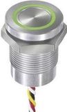 APEM CPB2110000KGSS Sensortoets 24 V 0.2 A Moment Groen, Rood IP68, IP69K 1 stuk(s)
