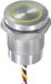 APEM CPB2110000KGSS Sensortoets 24 V 0.2 A Moment Groen, Rood IP68, IP69K 1 stuk(s)