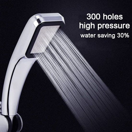 HOME ONLINE® Waterbesparende Hoge Druk Douchekop - Zilver - 300 Gaten