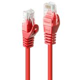 Lindy 48187 Netwerkkabel Rood 10 m Cat6 U/UTP