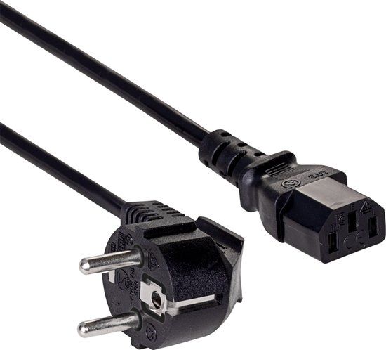 Akyga AK-PC-01A Serie - Stroomkabel - IEC C13 - 1.5m - Zwart