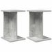 vidaXL Pieds de plantes 2 pièces Gris béton 25 x 25,5 x 40,5 cm Bois traité