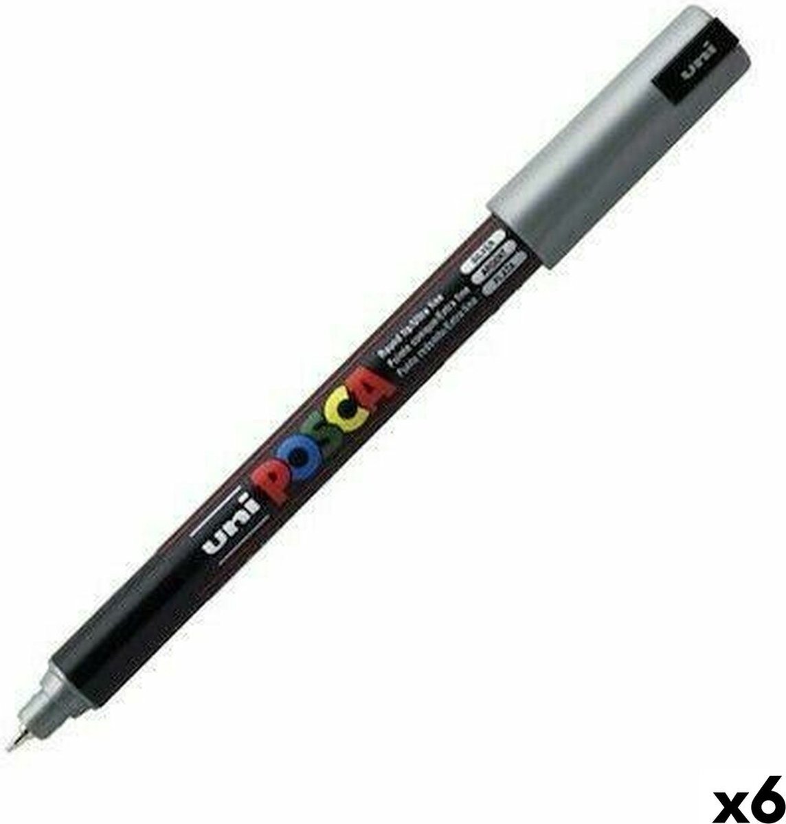 Posca Verfstift PC1MR EF zilver - 6 stuks