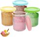 BZMD UG TOVBMUP Beker - Bol à glace - Bol à glace - Accessoire pour machine à glace - Convient pour Ninja Creami NC500 NC501 - 4 pièces