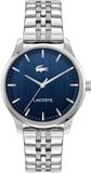 Lacoste LC2011478 Lisbon Staal Blauw 42mm