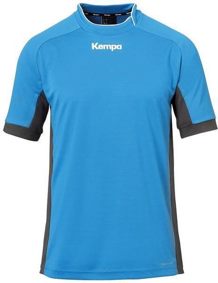 Kempa Prime Shirt Blauw-Antraciet Maat 3XL