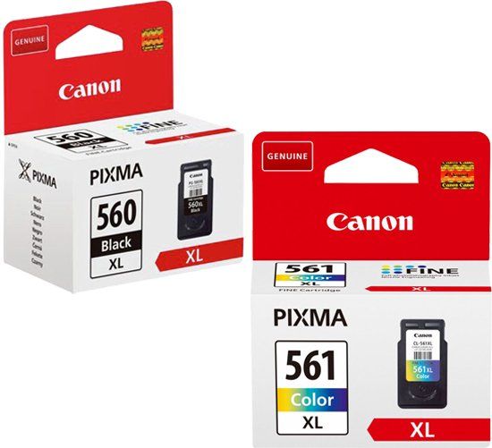 Canon PG-560XL & CL-561XL - Inktcartridge - Zwart & Kleur - Origineel
