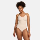 cfab Bodysuit met corrigerende shapewear en slipje - Zandkleur - 2XL