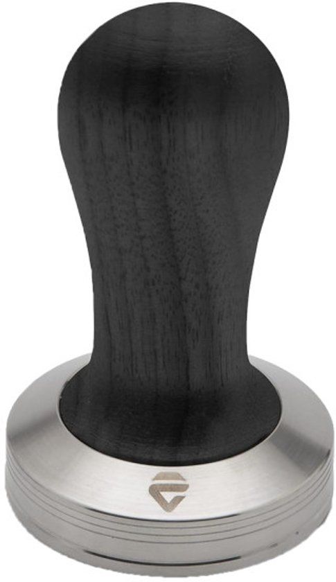 Lelit PLA481B tamper 58 mm met zwart walnoothouten handvat