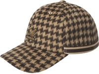 Kangol Block Zig Baseball Cap Bruin Wol Unisex One Size