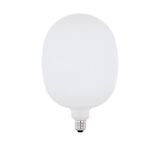 EGLO LED lamp E27 dimbaar, ovale Edison gloeilamp Big Size, 4 | 5 Watt (40w equivalent), 470 Lumen, lichtbron extra-groot, warm wit, opaal glas, 2700 Kelvin, E170, Ø 17 cm