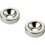 TRU COMPONENTS TC-12250616 Permanente magneet Ring (Ø x h) 20 mm x 5 mm M4 Grenstemperatuur (max.): 150 °C