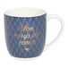 Draeger Paris Mok van keramiek, blauw, "Mon Coup de Coeur", 320 ml