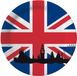 Merkloos / Sans marque Bol Dinerbord Wegwerp borden Groot Brittanie - 10x stuks - 23 cm - karton - vlag Union Jack