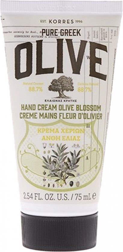 Korres Zuivere Griekse Handcrème Olijfbloesem 75ml