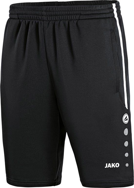 JAKO Active Trainingsshort Sportbroek - Maat S - Mannen - zwart/wit
