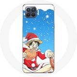 Maniacase Oppo A93 5G Hoesje Anime One Piece Luffy Eerste Kerstdag 2023