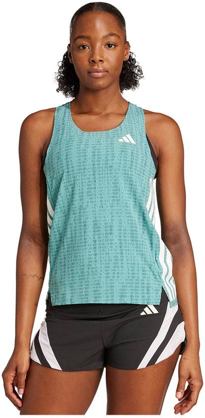 Adidas Adizero Mouwloos T-shirt Blauw L Vrouw